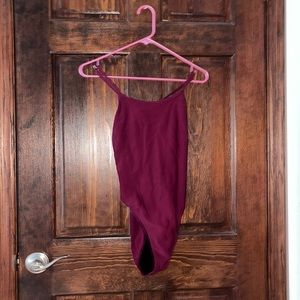 Jolyn Fixed Back suit in maroon